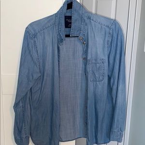 American Eagle Denim button up